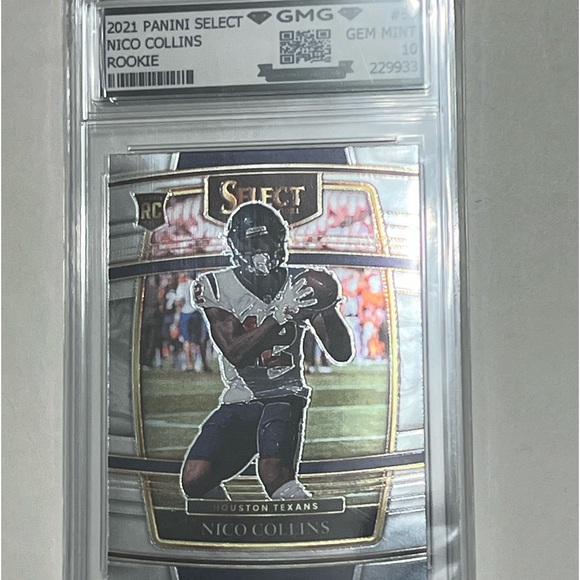 2021 Panini Select GMG 10 Nico Collins Graded Rookie Card Houston Texans 🔥🏈 - Picture 1 of 2